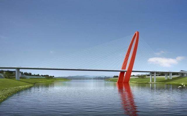 刷新世界纪录！仪陇县嘉陵江三桥立起“红色火箭”(图2)