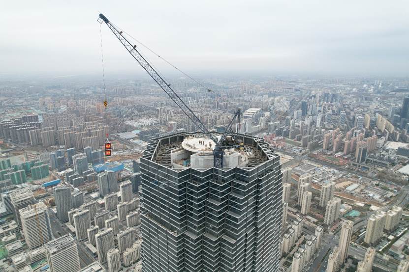 428米！刷新齐鲁天际线山东第一高全面封顶(图3)