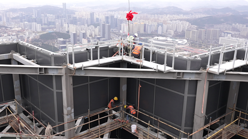 428米！刷新齐鲁天际线山东第一高全面封顶(图4)